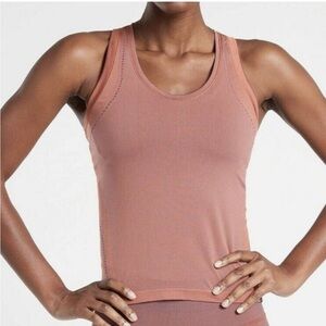 Athleta Allyson Felix Legend Shine Tank Etruscan Red Floral Mauve Size: S